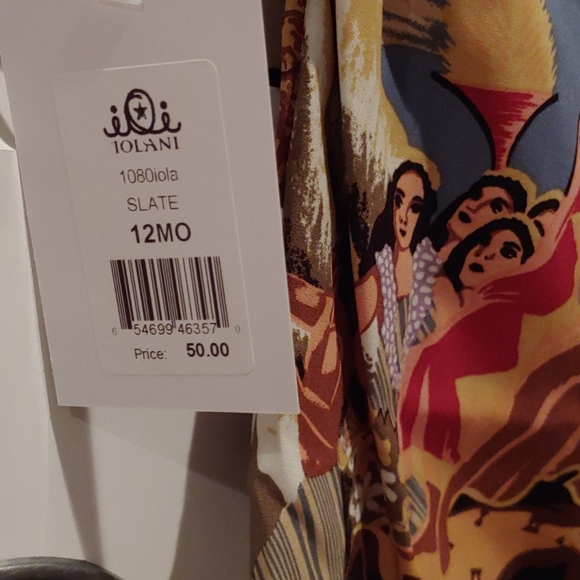 Iolani boy's Aloha shirt vintage Hawaiian print Baby Luau - Picture 12 of 14